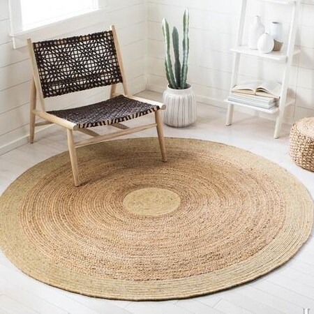 Safavieh 4 x 6 ft. Braided Contemporary Oval Rug, Gold & Natural BRD910W-4OV